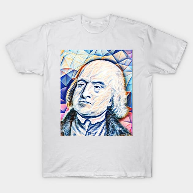 Jeremy Bentham Portrait | Jeremy Bentham Artwork 12 T-Shirt by JustLit